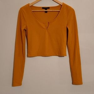 Forever 21 Long Sleeve Mustard Shirt